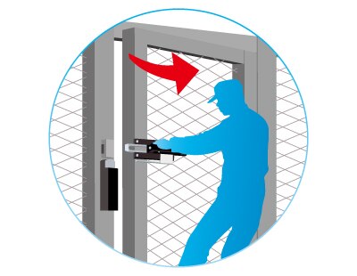 Metal actuators suitable for heavy doors