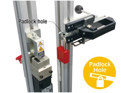 Padlock hole