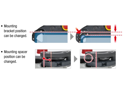 Movable mounting hooks & spacers