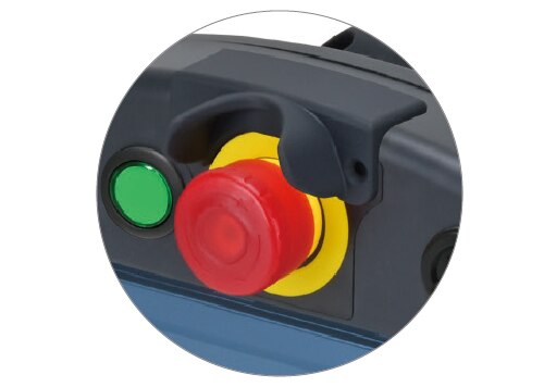 Emergency stop switch with LED indicator